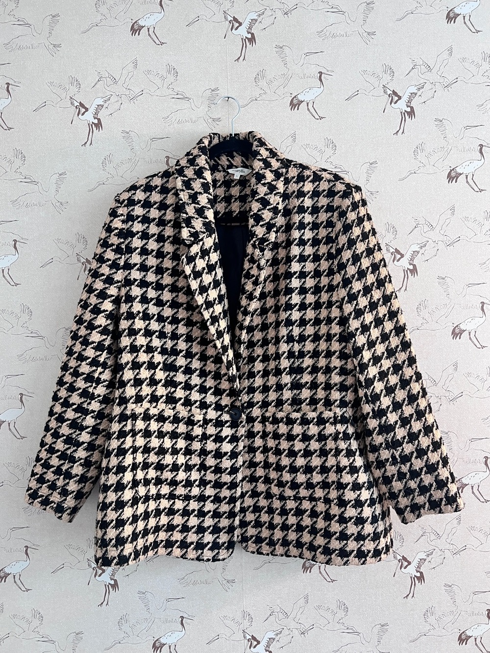 Amaryllis houndstooth blazer